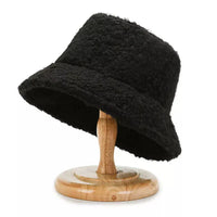 Herren Damen Winter Fischerhut aus Teddyfell Warm-Schwarz-Luzern Mode