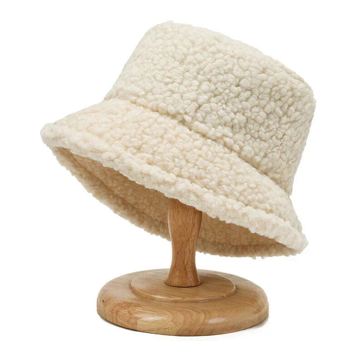 Herren Damen Winter Fischerhut aus Teddyfell Warm-Weiß-Luzern Mode