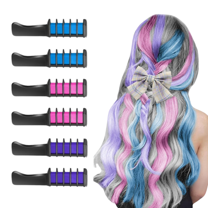 Lockenstab Set für Voluminöse Locken und Wellen Styling-Blau-Rosa-Lila-Luzern Mode