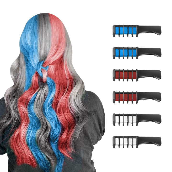 Lockenstab Set für Voluminöse Locken und Wellen Styling-Blau-Rot-Weiß-Luzern Mode