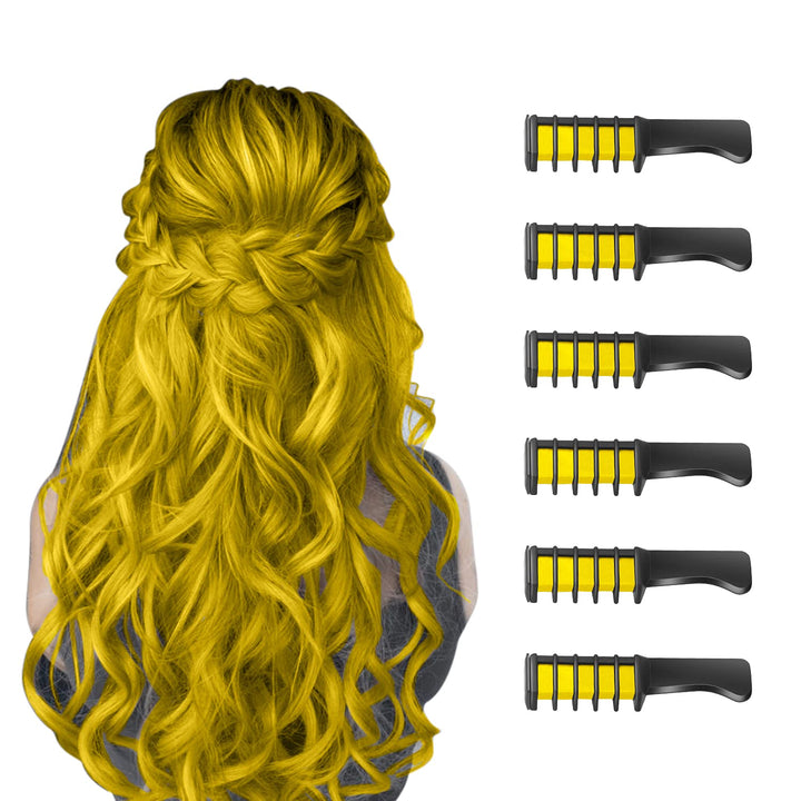 Lockenstab Set für Voluminöse Locken und Wellen Styling-Gelb-Luzern Mode