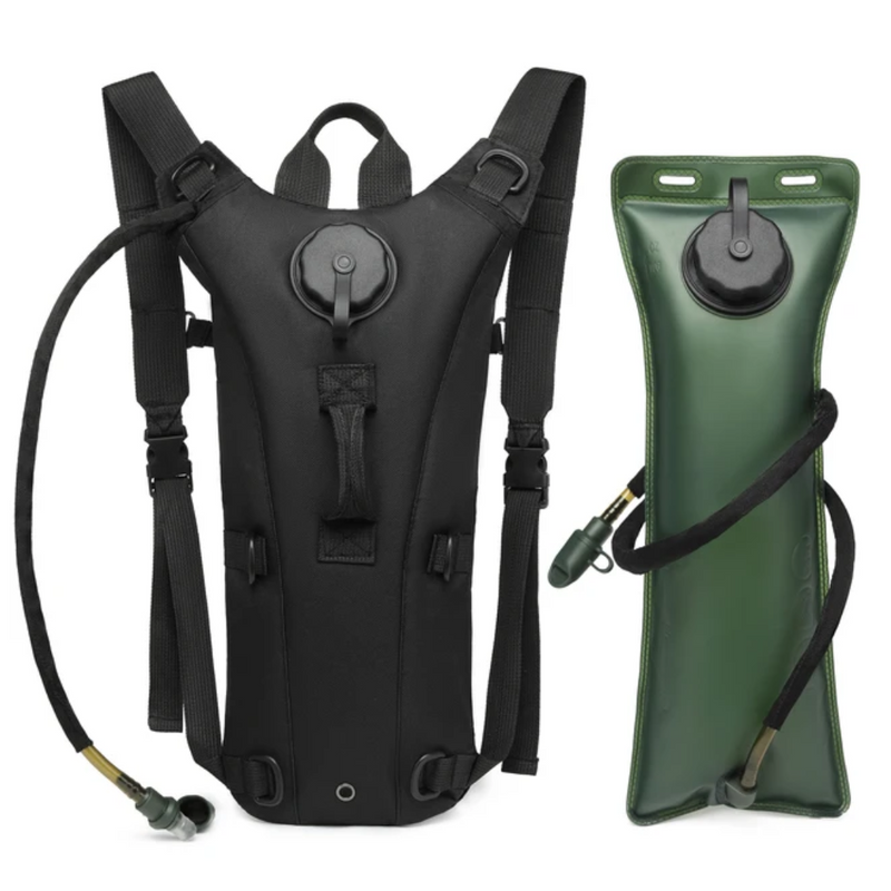 Wasser-Rucksack | 3L Langlebig Vielseitig Auslaufsicher Verstellbar Komfortabel-Schwarz-Luzern Mode