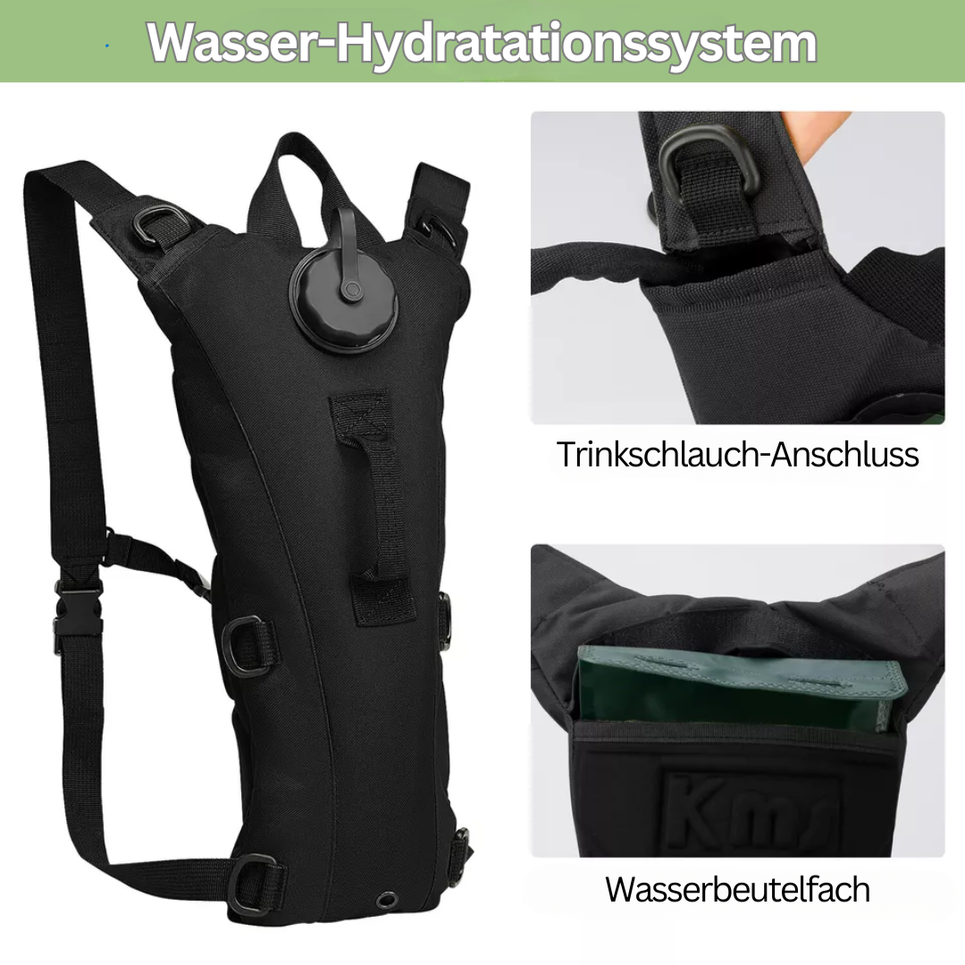 Wasser-Rucksack | 3L Langlebig Vielseitig Auslaufsicher Verstellbar Komfortabel-Luzern Mode