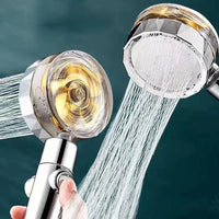 Duschkopf | Wasser-sparend 360 Grad Kraftvoller Ventilator AquaTurbo-Luzern Mode