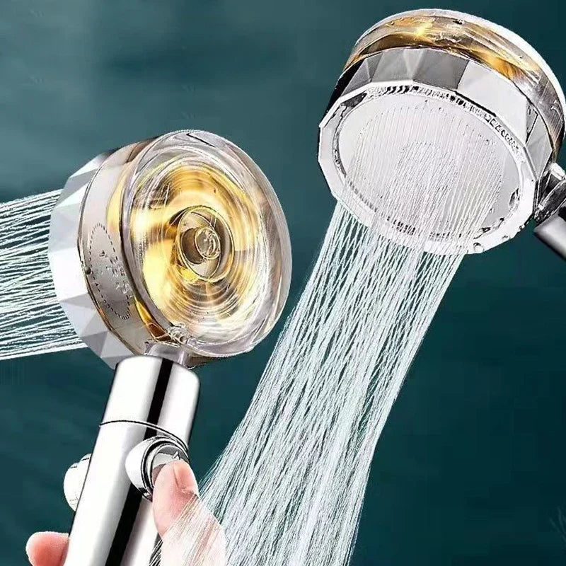 Duschkopf | Wasser-sparend 360 Grad Kraftvoller Ventilator AquaTurbo-Luzern Mode