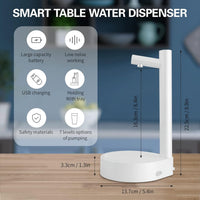 Automatischer Wasserspender | Mühelos | 7 Einstellungen | USB-aufladbar-Luzern Mode