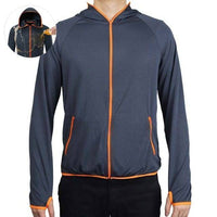 Herren Outdoorjacke | Wasserfest | Winddicht | Reißverschluss | Kragen-Grau-S-Luzern Mode
