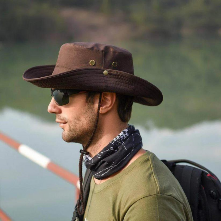 Outdoor Hut Herren UV-Schutz | Wasserabweisender Sonnenhut | Atmungsaktiv & faltbar-Luzern Mode
