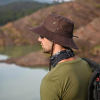 Outdoor Hut Herren UV-Schutz | Wasserabweisender Sonnenhut | Atmungsaktiv & faltbar-Luzern Mode