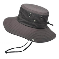 Outdoor Hut Herren UV-Schutz | Wasserabweisender Sonnenhut | Atmungsaktiv & faltbar-Kaffee-Luzern Mode