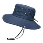 Outdoor Hut Herren UV-Schutz | Wasserabweisender Sonnenhut | Atmungsaktiv & faltbar-Marineblau-Luzern Mode