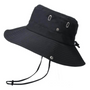 Outdoor Hut Herren UV-Schutz | Wasserabweisender Sonnenhut | Atmungsaktiv & faltbar-Schwarz-Luzern Mode