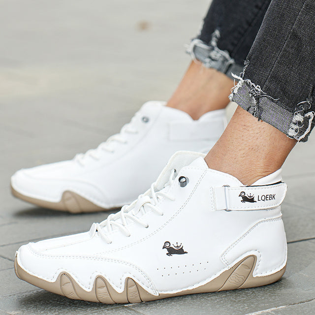 Barfußschuhe wasserdicht | rutschfest | Damen Herren | flexibel | Outdoor | Alltag-Weiß-36-Luzern Mode