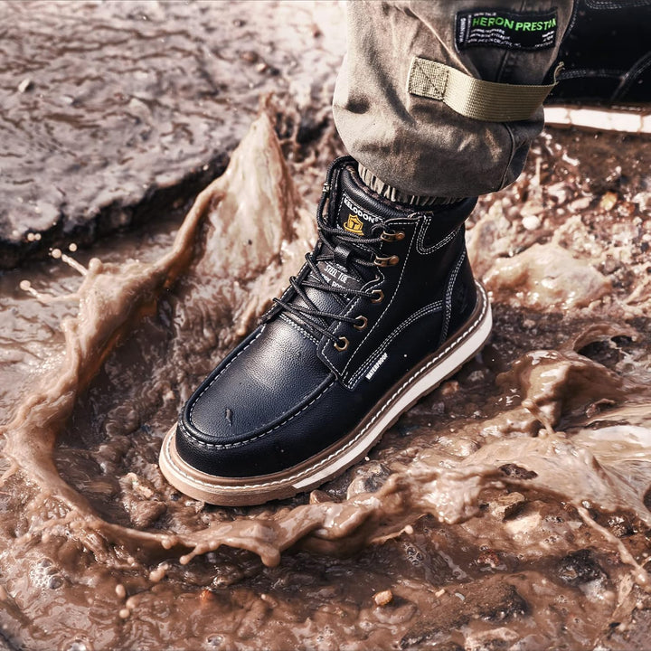 Herren Sicherheitsstiefel mit Stahlkappe für Arbeitsschutz-Luzern Mode