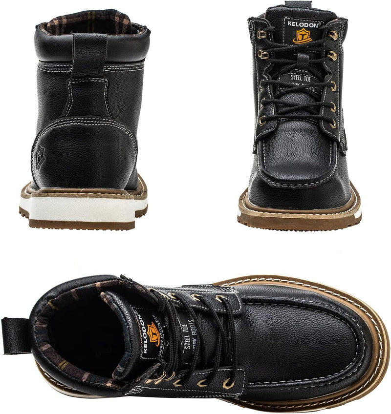 Herren Sicherheitsstiefel mit Stahlkappe für Arbeitsschutz-Luzern Mode