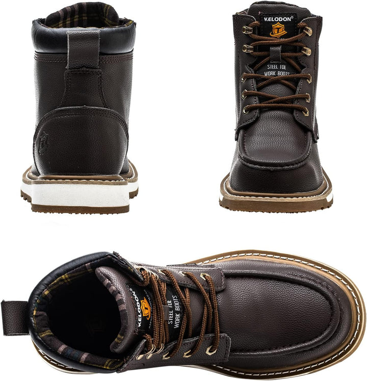 Herren Sicherheitsstiefel mit Stahlkappe für Arbeitsschutz-Luzern Mode
