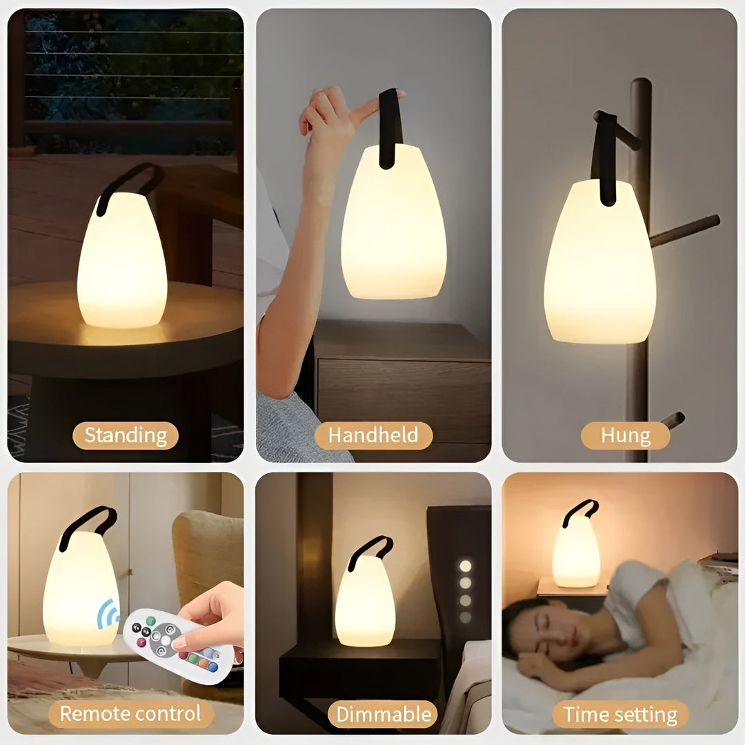 Tischlampe | LED | Wasserdicht | Aufladbar | Mehrfarbig | Einstellbar-Luzern Mode
