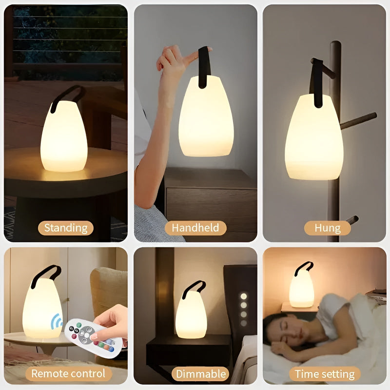 Tischlampe | LED | Wasserdicht | Aufladbar | Mehrfarbig | Einstellbar-Luzern Mode