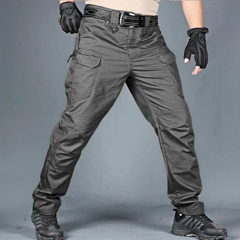 Taktische Outdoor-Hose mit Mehrfach-Taschen für Herren-Grau-S-Luzern Mode