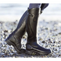 Damen Reitstiefel wasserdicht rutschfest Outdoor Stiefel-Schwarz-34-Luzern Mode
