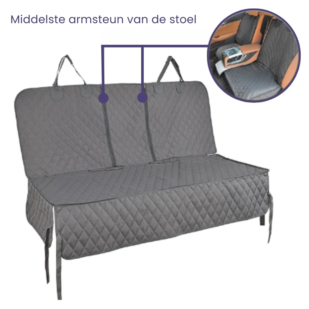 Autoschondecke für Hunde | Wasserdicht, schützend, komfortabel, weich-Grau-Mit Mittelreißverschluss-Luzern Mode