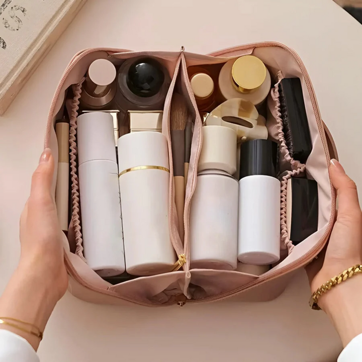 Luxuriöse Kosmetiktasche aus Leder für Reisen und Alltag-Luzern Mode