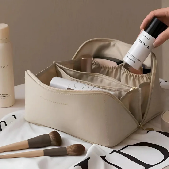 Luxuriöse Kosmetiktasche aus Leder für Reisen und Alltag-Luzern Mode