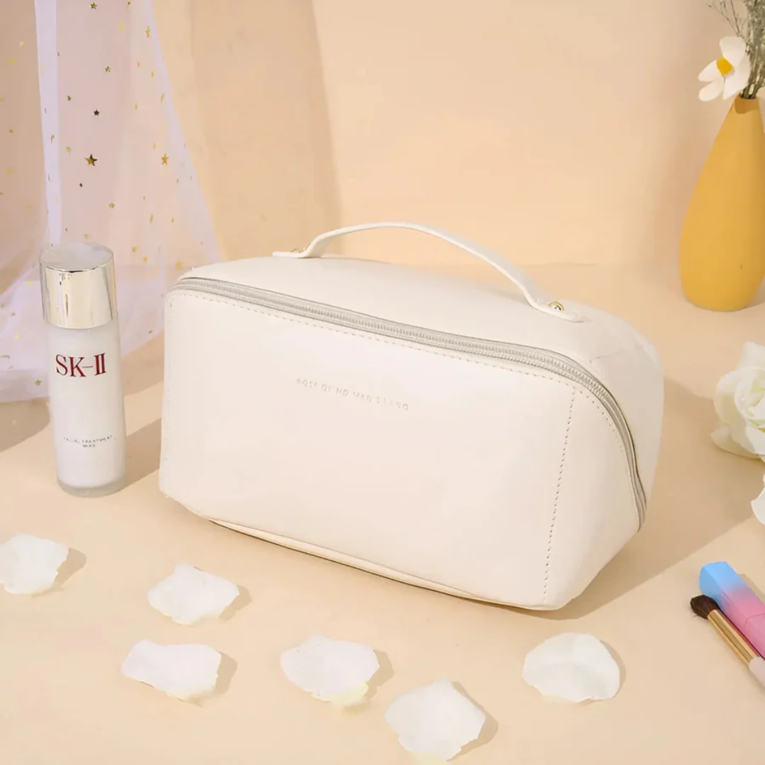 Luxuriöse Kosmetiktasche aus Leder für Reisen und Alltag-Luzern Mode