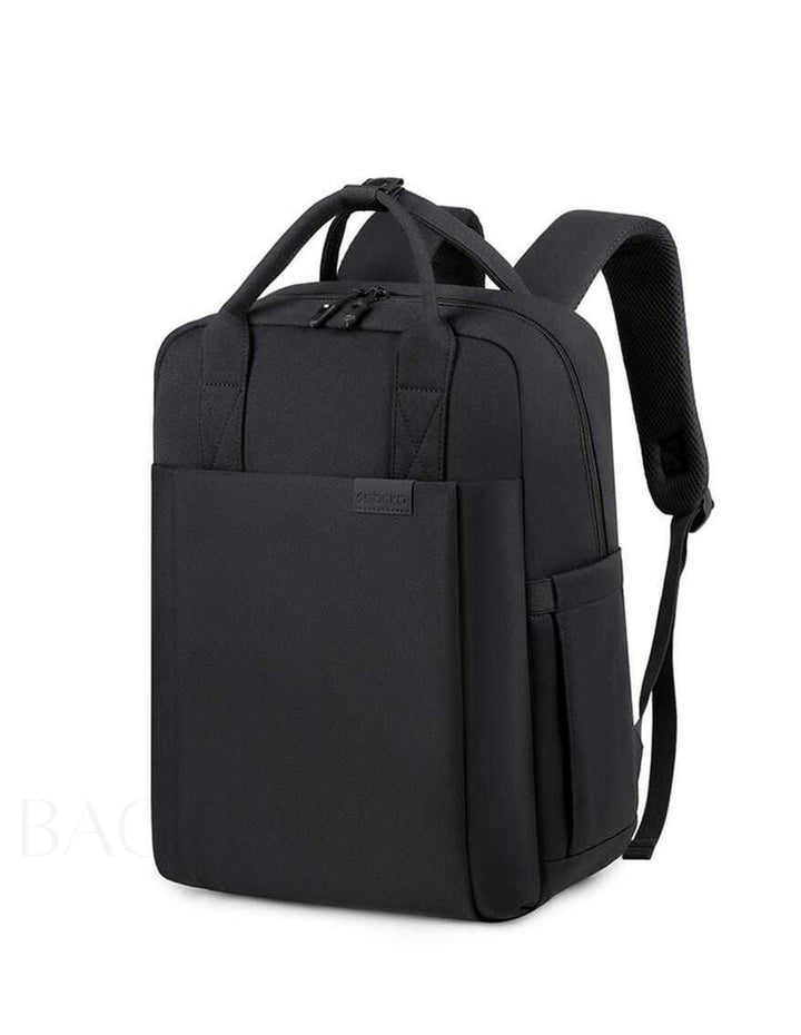 Laptoprucksack | Wasserdicht | Verstellbar | Geräumig | Fächer | Reißverschluss-Schwarz-Luzern Mode