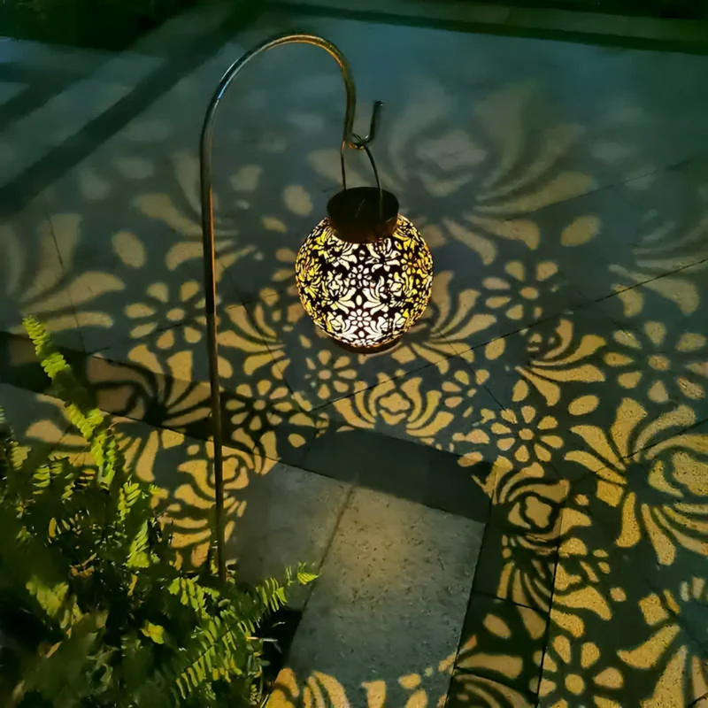 Garten-Hängelampe | Solar Wiederaufladbar Langlebig LED Stimmungsvolles Stilvolles Unikat-Luzern Mode