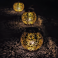 Garten-Hängelampe | Solar Wiederaufladbar Langlebig LED Stimmungsvolles Stilvolles Unikat-Luzern Mode