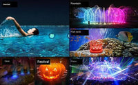 Unterwasserlampe | LED | Fernbedienung | Rund | Set von 2 | IP68-Luzern Mode