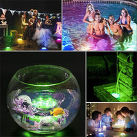 Unterwasserlampe | LED | Fernbedienung | Rund | Set von 2 | IP68-Luzern Mode
