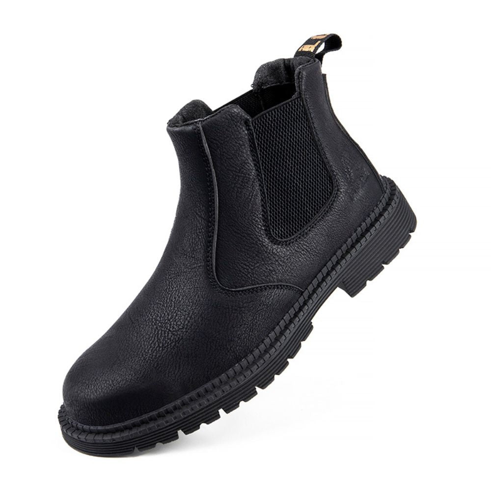 Wasserdichte Chelsea Boots für Herren - Rutschfest & Robust-Schwarz-40-Luzern Mode
