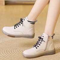 Damen Sneaker Hochwertig mit Reißverschluss und Schnürung-Luzern Mode