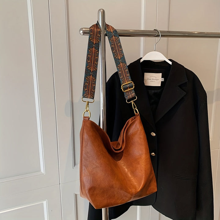 Vintage Damen Handtasche mit verstellbarem Schultergurt-Luzern Mode