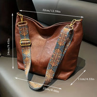 Vintage Damen Handtasche mit verstellbarem Schultergurt-Luzern Mode