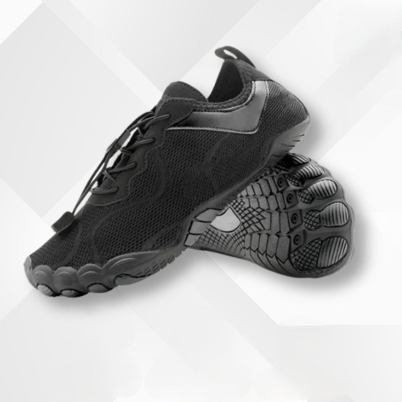 Barfuß-Schuhe | Sportlich | Unisex | Wasserdicht | Schnürverschluss-Schwarz-35-Luzern Mode