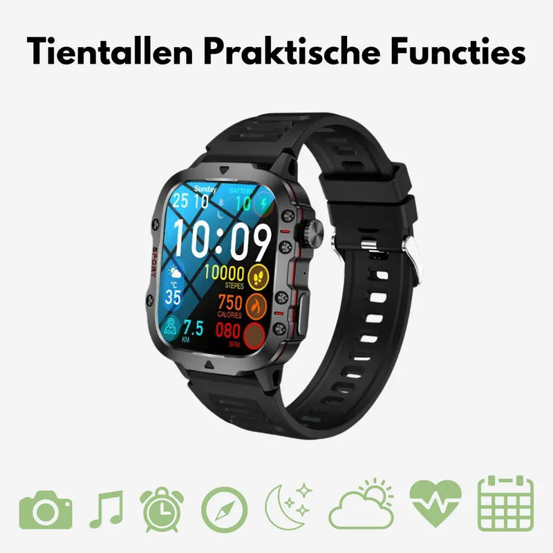 Herren-Smartwatch | Wasserdicht Vielseitig Langlebig Bluetooth Touch-Luzern Mode