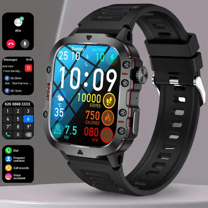 Herren-Smartwatch | Wasserdicht Vielseitig Langlebig Bluetooth Touch-Luzern Mode