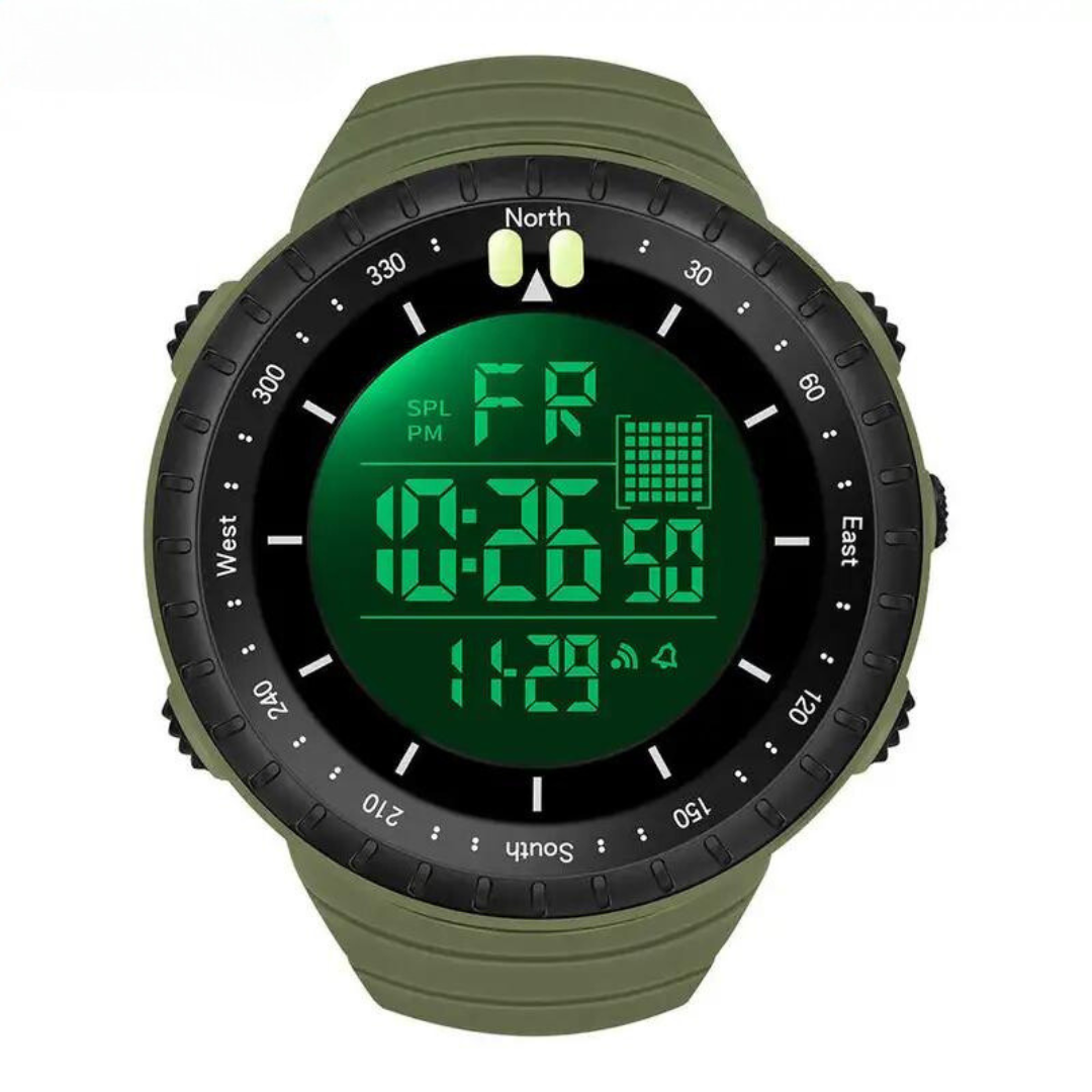 Digitale Armbanduhr mit LED-Anzeige und Weckerfunktion-Luzern Mode