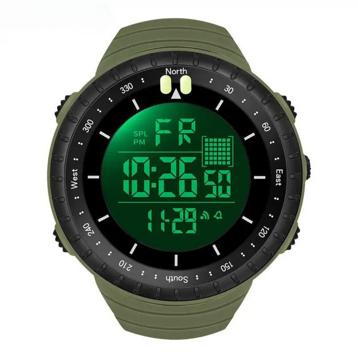 Digitale Armbanduhr mit LED-Anzeige und Weckerfunktion-Luzern Mode