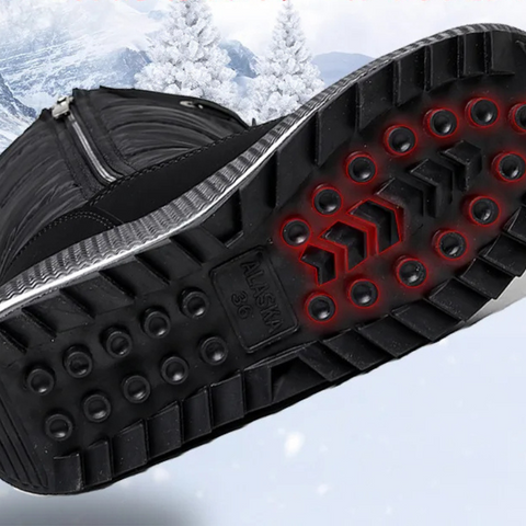 Damen Schneestiefel | Reißverschluss | Wasserabweisend | Gefüttert | Rutschfeste Sohle-Luzern Mode
