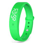 Digitale Armbanduhr mit LED-Anzeige und Silikonarmband-Grün-Luzern Mode