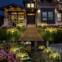 Solar Gartenlampe | Feuerwerkeffekt | Wasserdicht | Aluminium | 120 LEDs-Luzern Mode
