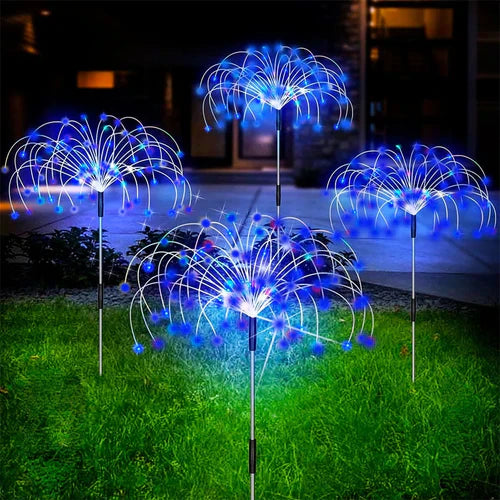 Solar Gartenlampe | Feuerwerkeffekt | Wasserdicht | Aluminium | 120 LEDs-Luzern Mode