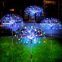 Solar Gartenlampe | Feuerwerkeffekt | Wasserdicht | Aluminium | 120 LEDs-Mehrfarbig-Luzern Mode