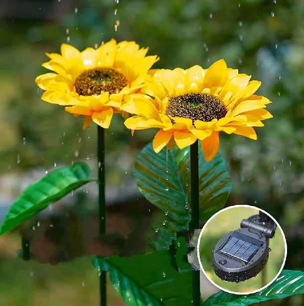 Sonnenblumen-Gartenlampe | Solar Aufladbar Einzigartig Realistisch Wasserdicht-Luzern Mode