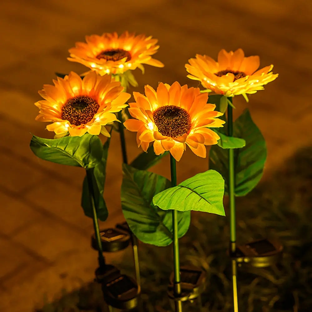 Sonnenblumen-Gartenlampe | Solar Aufladbar Einzigartig Realistisch Wasserdicht-1-Luzern Mode