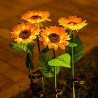 Sonnenblumen-Gartenlampe | Solar Aufladbar Einzigartig Realistisch Wasserdicht-1-Luzern Mode